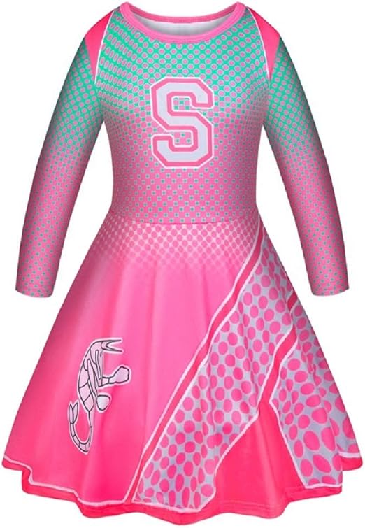 Tanwenling33 Girls Addison Costume Zombies Cheerleader Toddler Rose