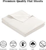 Yorkshire Bedding 100% Egyptian Cotton Flat Sheet 200 TC Cream Single 175x275 view 3