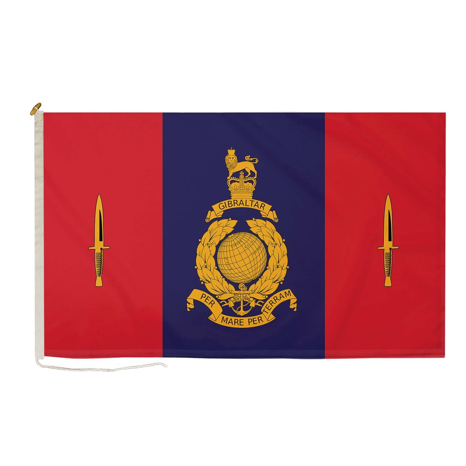 DuraFlag 45 Commando Royal Marines 5ft x 3ft Flag Premium Quality With Rope & Toggle Reinforced Stitching 150cm x 90cm Royal Marines RM Commando Heavy Duty Polyester Weatherproof Fade Resistant