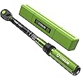 etoolab 3/8-Inch Drive Click Torque Wrench - 5-50Ft-Lb/5-69.4Nm, Dual-Direction Adjustable 72 Tooth Click Torque Wrench for Bike, Motorcycle and Car Repair