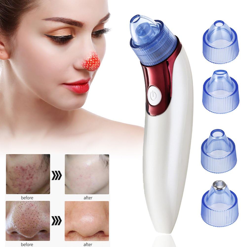 Facial Pore Cleanser, ETEREAUTY Microdermabrasion Machine Electric Blackhead Suction Ance Blackhead Remover Vacuum Facial Skin Lift