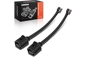 A-Premium Rear Disc Brake Pad Wear Sensors Compatible with Volkswagen Touareg 2011-2014, Porsche Cayenne 2011-2016, Panamera 2010-2014, 2-PC Set