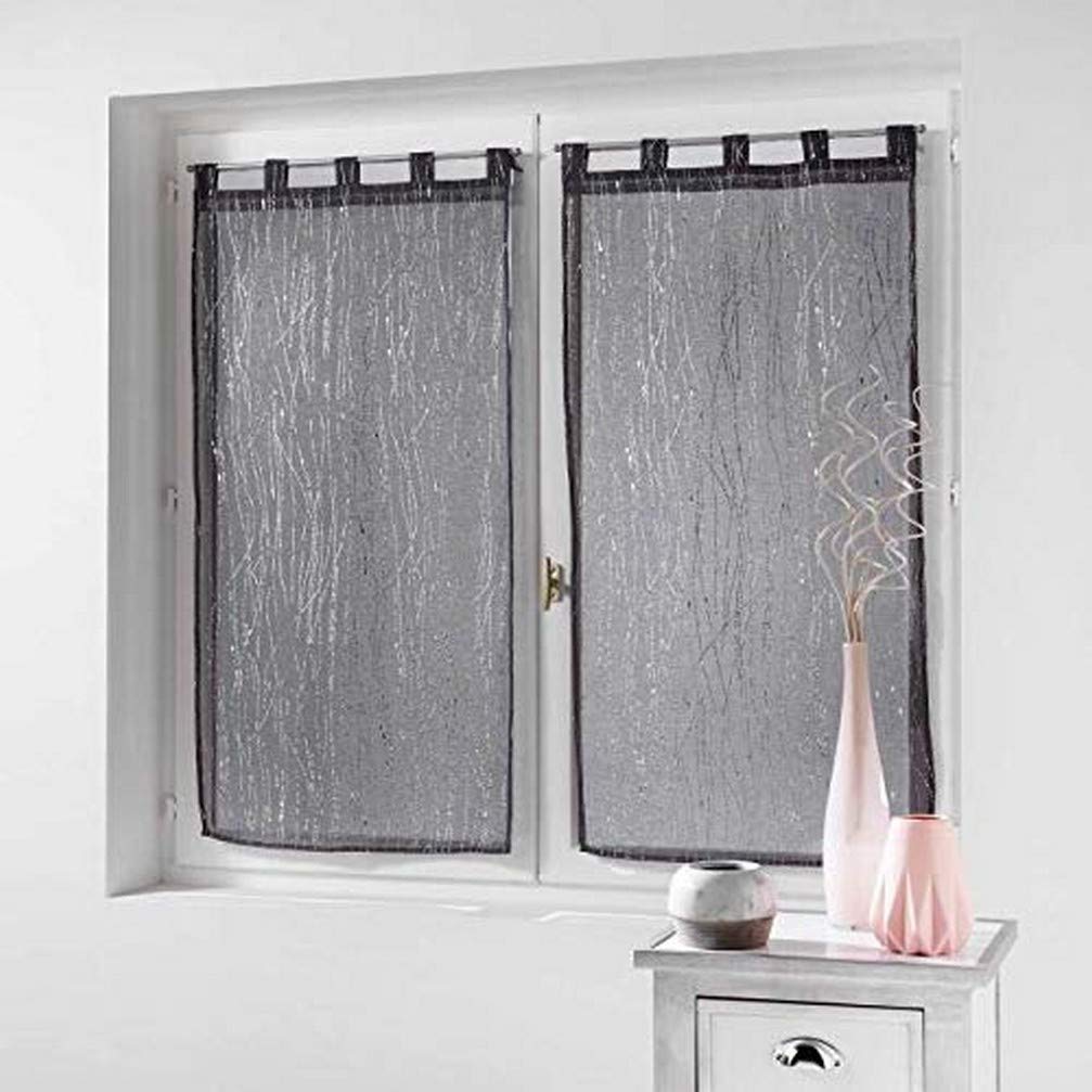 Douceur d'Intérieur Filiane Indoor Softness Polyester Anthracite 2 x 90 x 160 cm