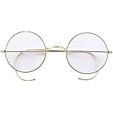 Agstum Retro Round Optical Rare Wire Rim Eyeglass Frame (Without Nose Pads)