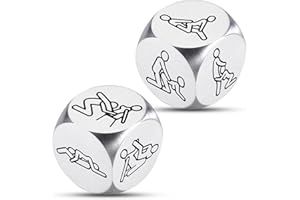 KINMES Bridal Shower Gifts, Bachelorette Gifts for Bride Bachelor Couple, Bachelorette Party Gifts, Wedding Anniversary Steel Gifts for Him Her Valentines Day Gifts for Him Her Date Night Dice for Adults