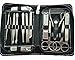 PhantomSky 15 Pcs Stainless Steel Manicure Pedicure Set Nail-Clippers Cleaner Cuticle Grooming Kit - Perfect Nail Scissors Tool Set for Professional and Daily Use