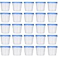 50pcs 40ml Urine Cup Plastic Sterile Urine Cups sterile specimen cups Specimen Collection Cups with Lids Urine Container Specimen Containers Urine Testing Accessories (Random Color)