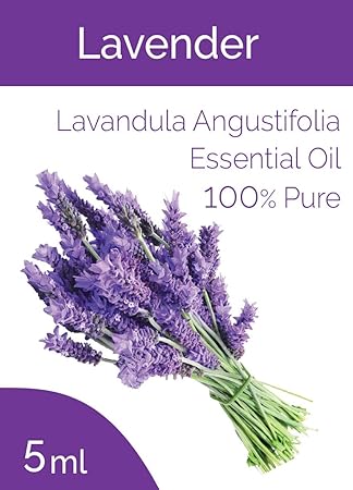 Lavender Essential Oil - Natural, Pure and Organic for Skin, Hair & Aroma (5ml)