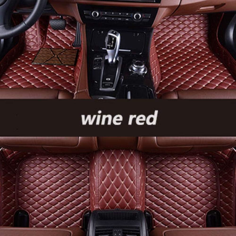 HIZH Custom Car Floor Mats for Hyundai santa fe ix25 solaris ix35 accent elantra tucson Genesis Veracruz i30 veloster sonata,wine red