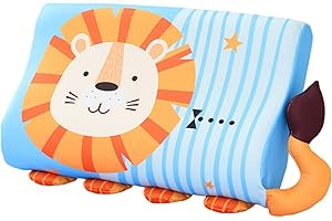 Kids Pillows for Sleeping, Lovely Children Pillow | Ergonomic Skin-Friendly Cushion with Cute Animal Pattern for Boy Girl Hom
