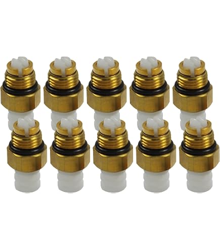 10-Pack Air Suspension Brass Valve Connectors - For Mercedes W164, W221, W220, W211 Models