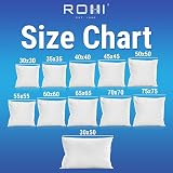 Rohi Set of 6 Hypoallergenic Cushion Inner Pads 18 x 18 Inches view 6