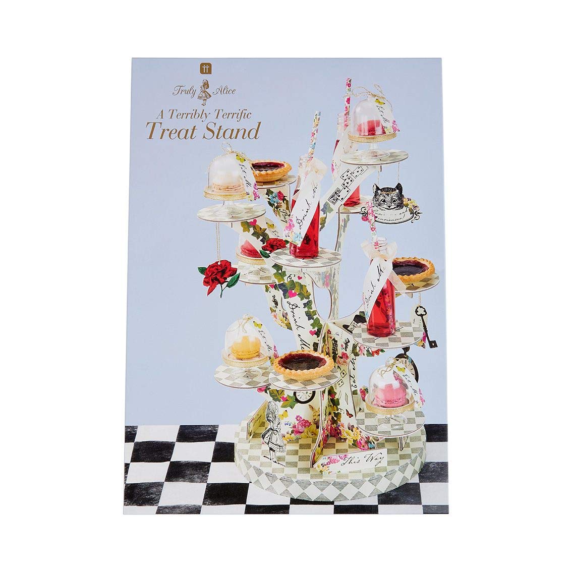 Talking Tables Alice in Wonderland Cupcake Cake Stand Mad Hatter Tea Party Decorations Mother's Day Party Decor Reusable Cakestand Table Centrepiece Afternoon Tea Onederland 1st Birthday Baby Shower