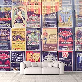 Wall Murals for Bedroom Beautiful Vintage Pictures Collection Collage Removable Wallpaper Peel and Stick Wall Stickers - 66x96 inches