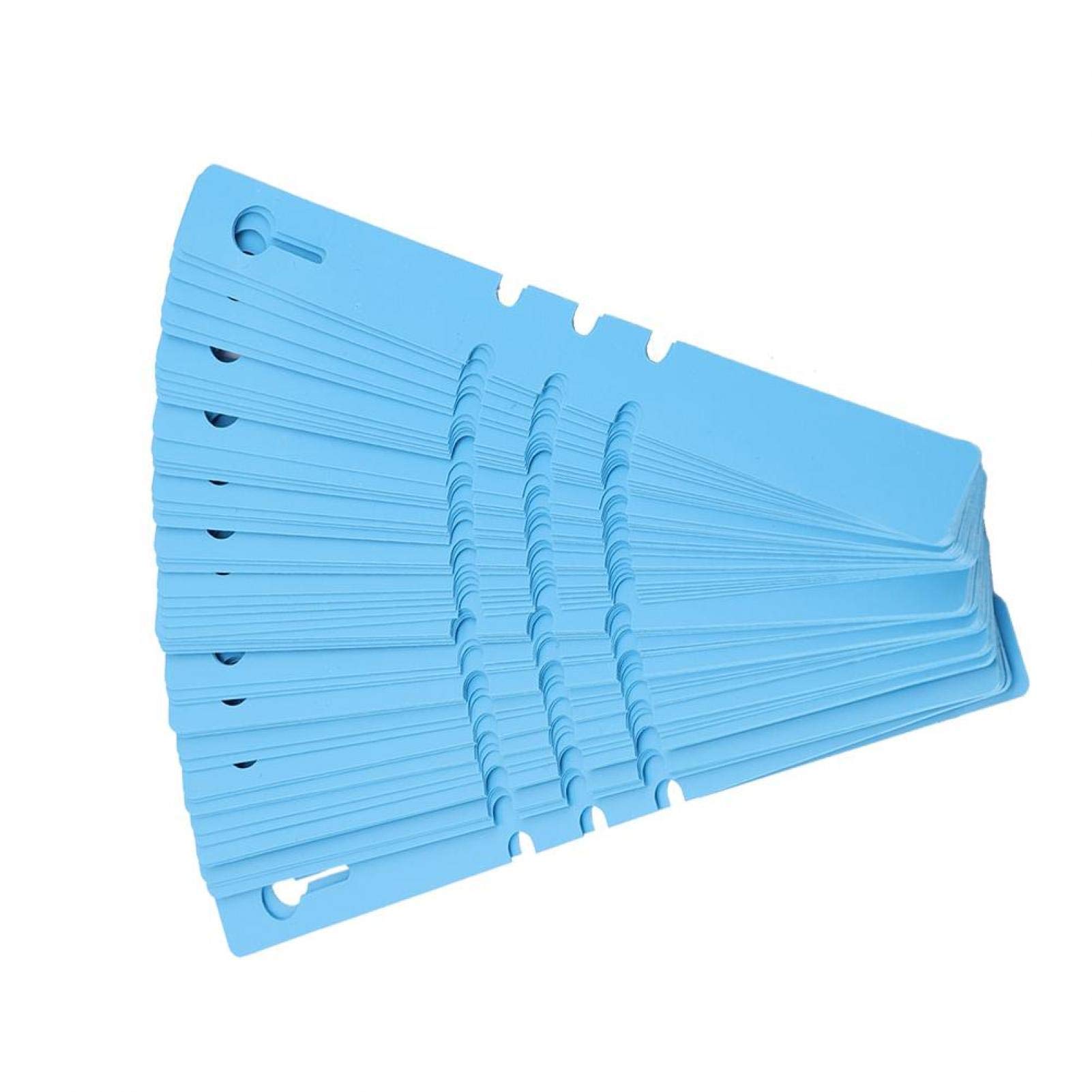 Hanging Plant Labels, Wrap Around Tree Sign Tags Reusable Nursery Garden Markers Identification Tag Cards 100PCS(blue)