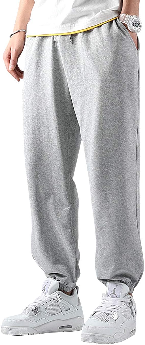 Amazon Hisitosa パンツ メンズ スウェットズボン 綿 無地 カジュアル おおきいサイズ ゆったり ロングパンツ 夏 秋 ロング パンツ 通販