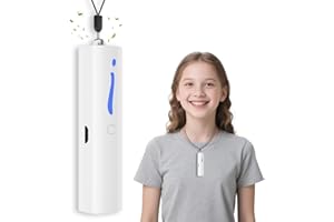 EEland Wearable Mini Air Purifier – F6I Portable Personal Negative Ion Air Ionizer Helps Reduce Pollen, Dust & Odors, USB Rechargeable, Silent, Filter-Free for Home, Office or Travel, White