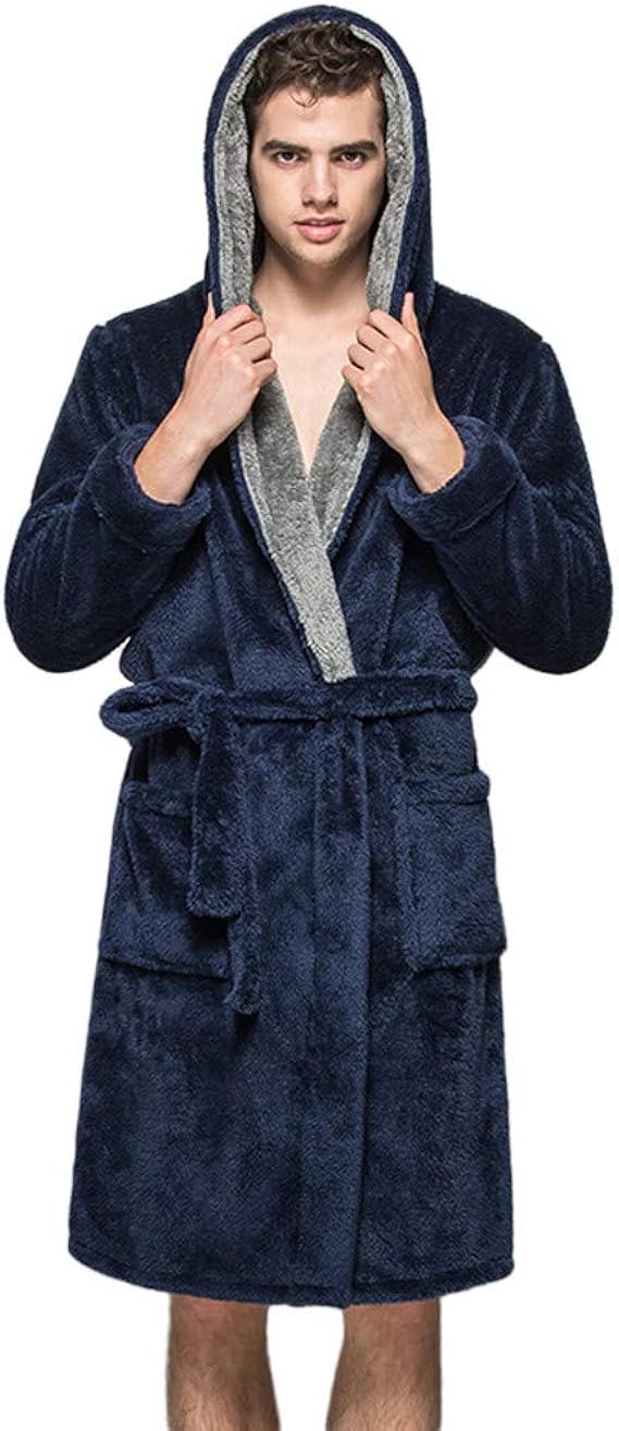 Rikay Mens Womens Robe Terry Towelling Bath Robe Unisex Dressing Gown