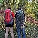 Loowoko 50L Hiking Backpack, Waterproof Camping Essentials Bag with Rain Cover, 45+5 Liter Lightweight Backpacking Back Pack