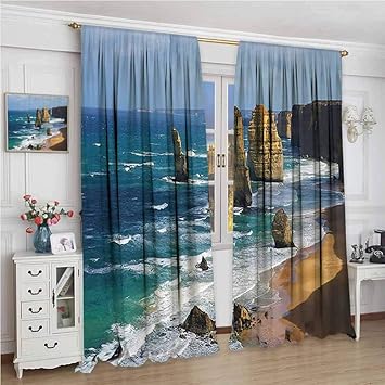 Amazon Com Soundproof Curtain W120 X L108 Inch Decor Collection