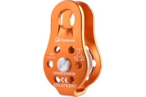 Azarxis 26kN Fixed Single Sheave Pulley Block CE Certified Heavy Duty Hanging Rope Lifting Crane Swivel Hook Wire Towing Whee