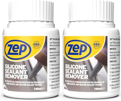 Zep Silicone Sealant Remover 100ml 2 Pack with Brush Cap Gel Formula