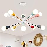 Ymlii Colorful Sputnik Chandeliers, 10-Light Dining
