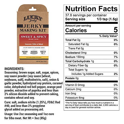 Jerky Seasoning and Cure Kit by Lucky Beef Jerky Jerky Variety Pack