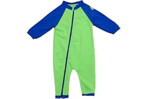 Nozone Tahiti Full Zip Sun Protective Baby Swimsuit, UPF 50+, in Your Choice of Colours