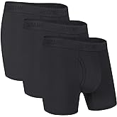 Chidame Men's Underwear Luxe Micro Modal Boxer Briefs Open Fly 3 Pack