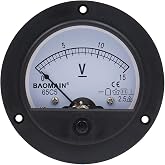 BAOMAIN 65C5 DC 0-15V Class 2.5 Analog Panel Volt Meter | DC 0-15V panel voltmeter for easy voltage testing. Class 2.5 accuracy with clear scale.