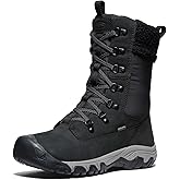 KEEN Women's Greta Tall Classic Waterproof Snow Boot, Black/Black, 5
