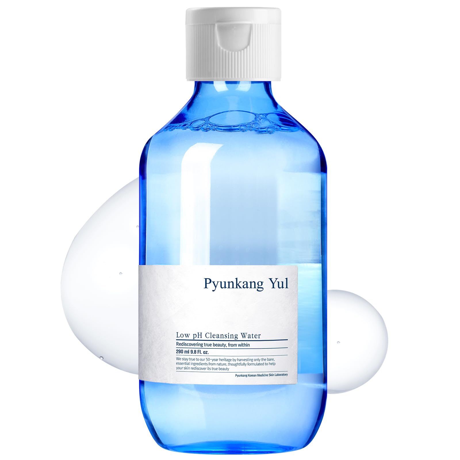 [PKY] Pyunkang Yul Low pH Cleansing Water, Makeup Remover & Face Cleanser with Witch Hazel, AHA, Cica, Tea Tree Extract, Hyaluronic Acid & Ceramide for Hydration, Korean Skincare (9.8 Fl. Oz, 290ml)