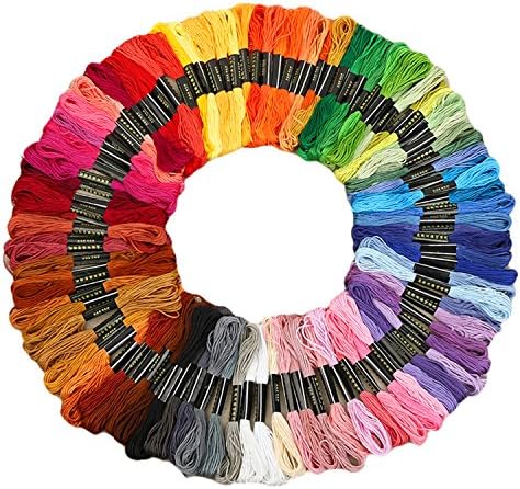 完全送料無料 刺繍糸 セット 刺繍 刺しゅう糸 100色 8m 6本綴 新生活 手作り 手芸 クロスステッチ 編み物 カラー豊富 プレゼント
