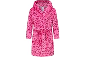 DNggAND Boys Girls Bathrobes,Toddler Boy Girl Robes,Children's Plush Soft Coral Fleece Hooded Pajamas Sleepwear for Kids