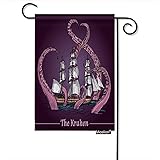 Moslion Octopus Garden Flag Vertical Double Sided