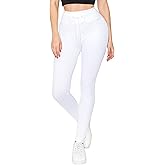 ALWAYS Women's Cotton Yoga Leggings - High Waist Premium Soft Breathable Stretchy Ribbed Leggings