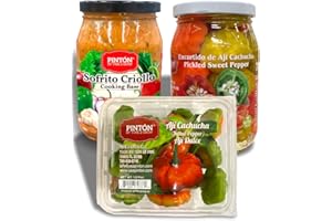Combo PINTON. SOFRITO CRIOLLO, COOKING BASE. Sofrito Cubano, Sofrito Boricua, encurtido de aji cachucha, encurtido de aji dulce, aji gustoso, aji cachucha, aji dulce.