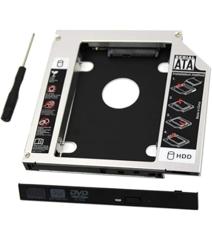 Amazon.com: DY-tech 2nd Hard Drive HDD SSD Optical Bay Caddy Frame