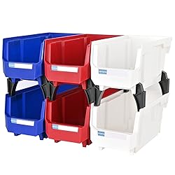 AERCANA Wall Mounted Hanging Bins Plastic Stackable