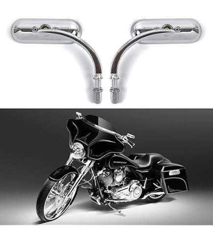 Amazon.com: Arlen Ness Black Micro Mini Oval Mirrors for Harley