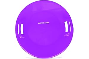 Slippery Racer Heavy-Duty Cold Resistant Downhill Pro Adults and Kids Plastic Outdoor Winter Saucer Disc Snow Sled with Handles