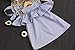 Summer Children Girls Dress Sleeveless Blue Striped Ruffles Dress + Headband 2PC Fashion Clothes for Girls