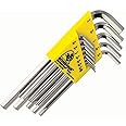 Bondhus 16137 Set of 13 Hex L-wrenches w/BriteGuard,Long,sizes .050-3/8"