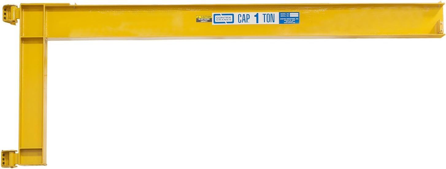 Contrx Wall-Mount Full Cantilever Jib Crane, 4000 Lb. Capacity, 14' Span, Wide-Flange Beam