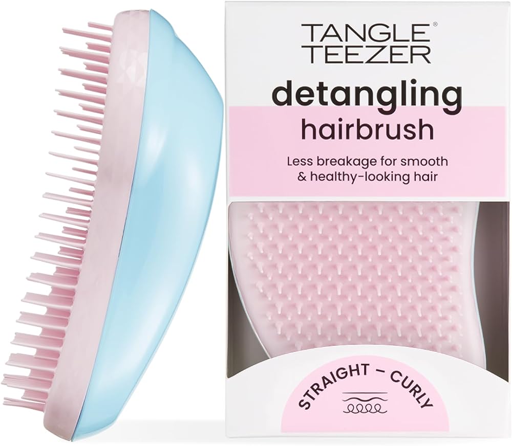 Tangle Teezer Original Detangling Hairbrush Pink Sky - Wet & Dry Hair