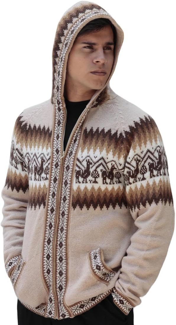 hooded wool sweater mens