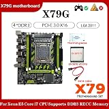 Wresetly X79G LGA2011 Gaming Motherboard E5 2670 V2 CPU DDR3 M.2 NVME SATA3.0 view 4