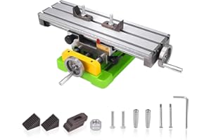 MYSWEETY Multifunction Worktable Milling Working Cross Table Milling Machine Compound Drilling Slide Table For Bench Drill Adjustme X-Y (6350 SIZE)