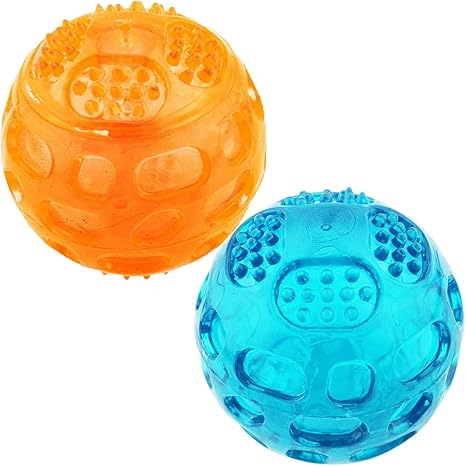 Squeaky Balls for Dogs, Fetch Dog Toy 